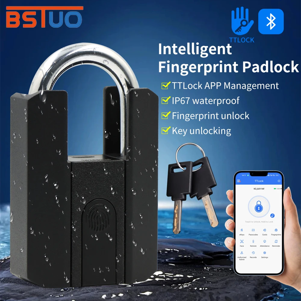 ip67-electronic-lock-ttlock-bluetooth-fingerprint-padlock-luggage-lock-remotely-appfingerprintcardkeygateway-4-in-1-unlock
