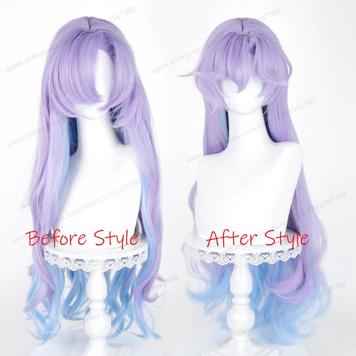 Cantarella Cosplay Wig 90cm Long Women Hair Anime Cosplay Wig Halloween Heat Resistant Puffy Yaki Synthetic Wigs