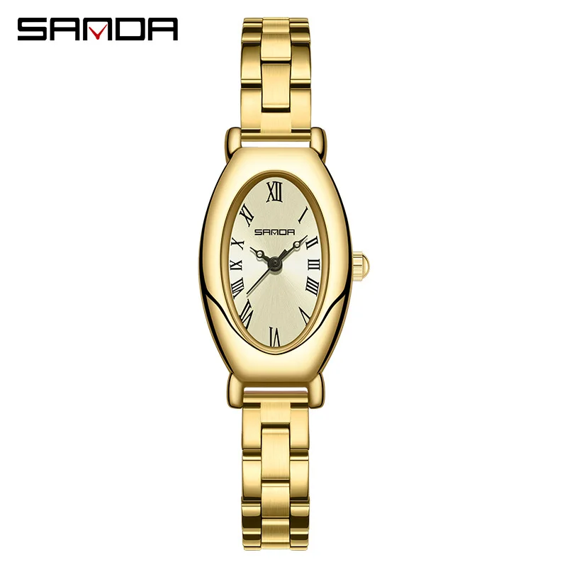 

Fashin Sanda Top Brand 1123 Elegant Design Roman Number Square Dial Waterproof Quartz Movement Business Women Analog Wrist Watch