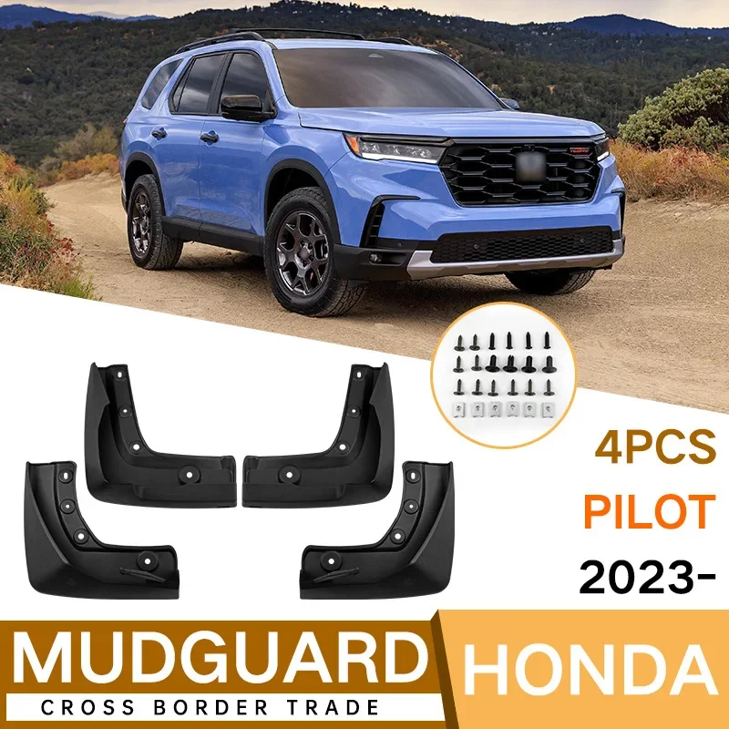 

For Honda Pilot 2023 black car mudguard Reduce dust Resist tire dirt car accessories tools