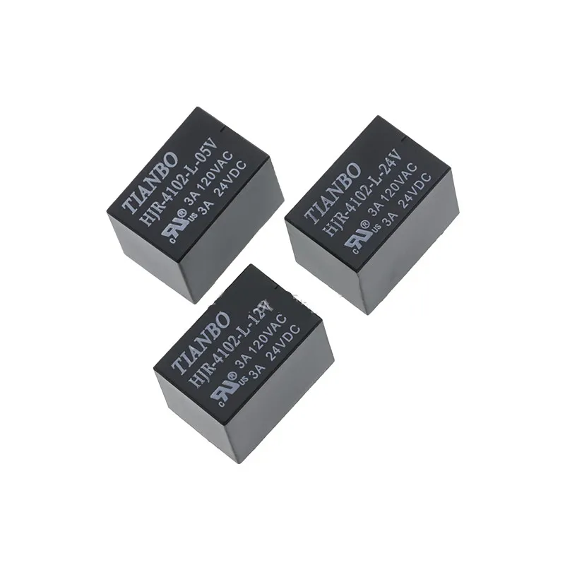 2PCS Relay HJR-4102-L-5V HJR-4102-L-9V HJR-4102-L-12V HJR-4102-L-24V 6 Feet 12VDC