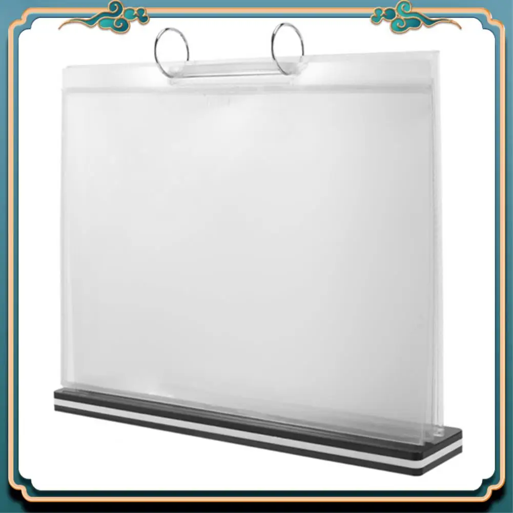 (New)-A5 T-Shaped Multi-Page Flip Acrylic Sign Holder, Menu/Photo/Advertising/Beverage Display Stand