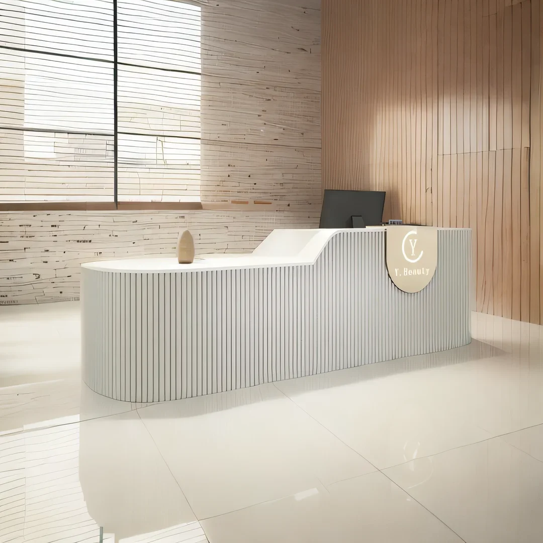 

Home Bar Counter Beauty Center Reception Store Professional Cash Desk Restaurant Furniture Recepcion Mostrador Salon Wooden