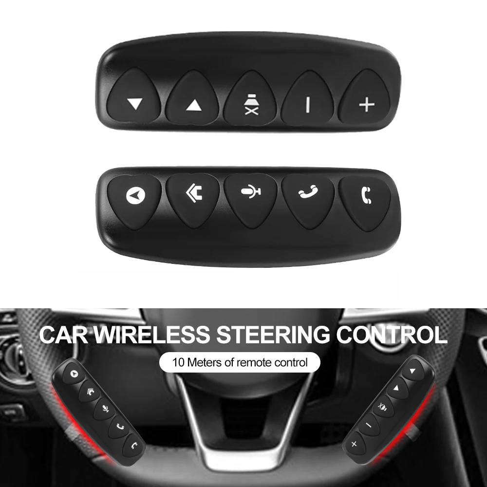 Car steering wheel remote control Universal Multi-function Wireless Controller for Car Radio Music Player GPS Car Accessories