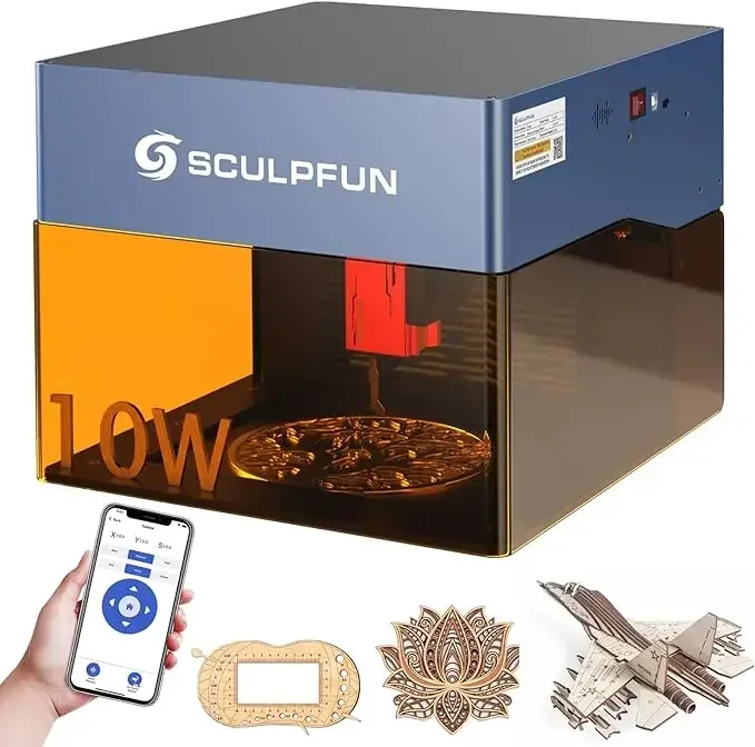 SCULPFUN iCube Mini Machine de gravure Portable CNC Multi  Cutting Engraving Machines for Wood Metal