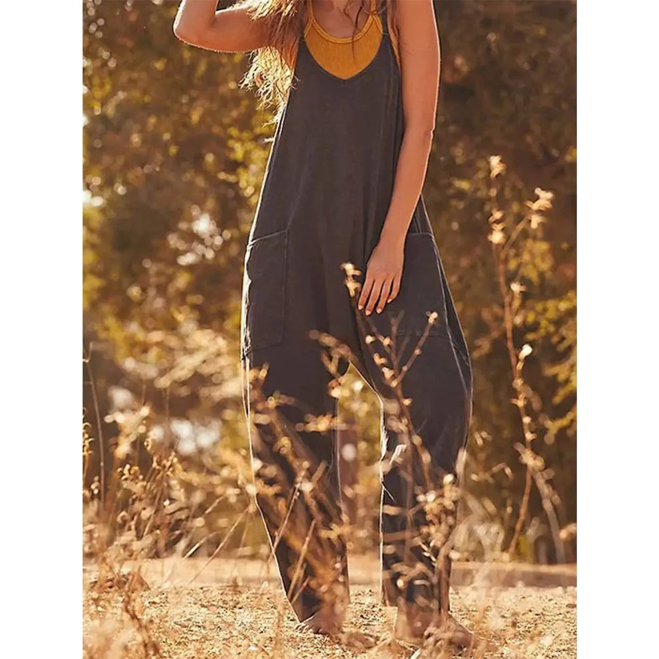 

Women's Zipper ket ter Ne Jumpsuit Overalls Independent Station Best Selling Long Pants Suit