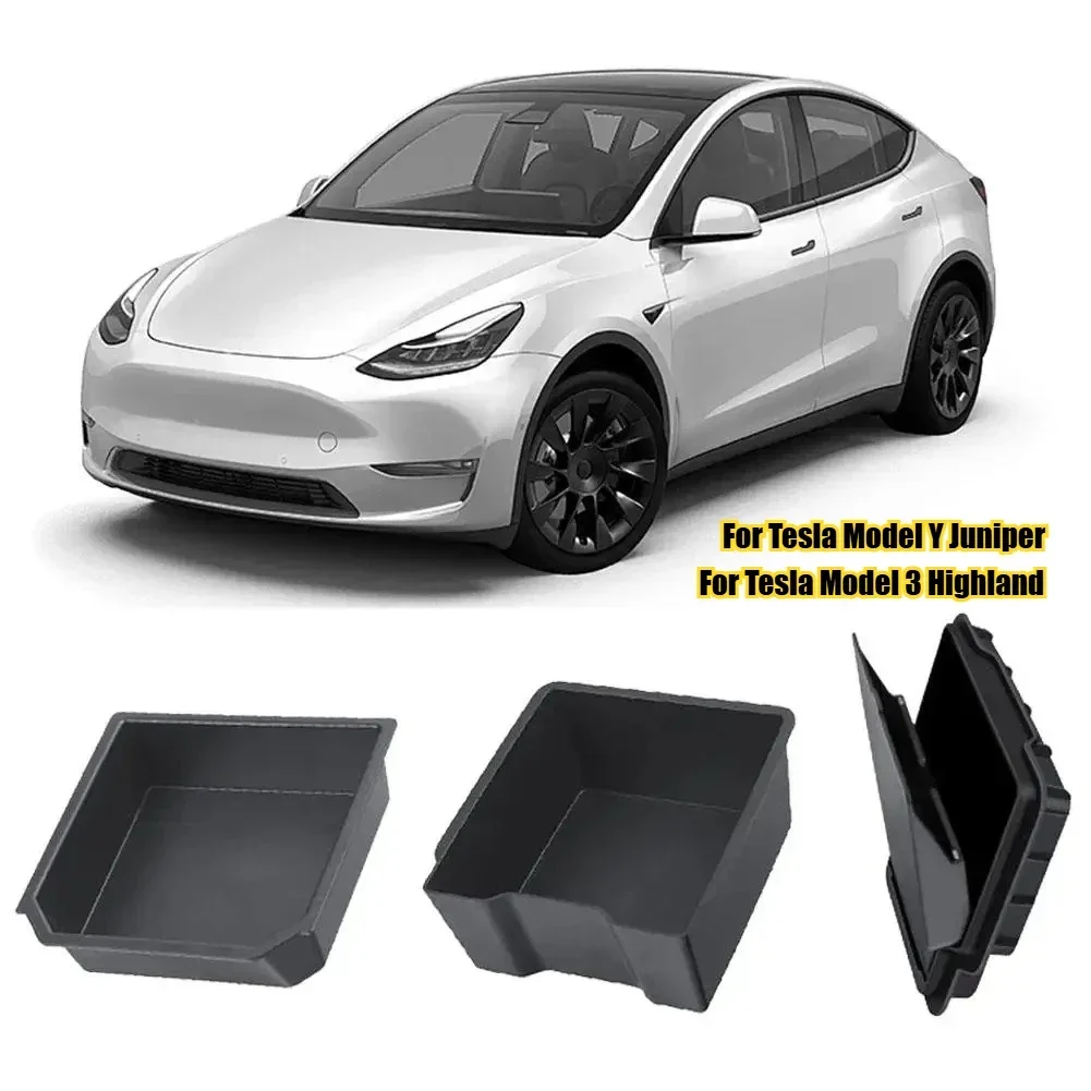 

For Tesla Model Y Juniper 2025 Handrail Box Storage Box Central Control Storage Box Hidden Tray for Tesla Model 3 Highland 2025