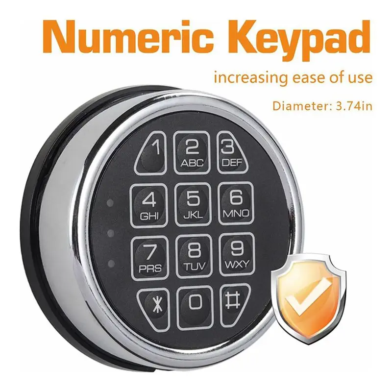 -[A51I Digital]2X Lock Replacement Chrome Digital Keypad Electronic Lock