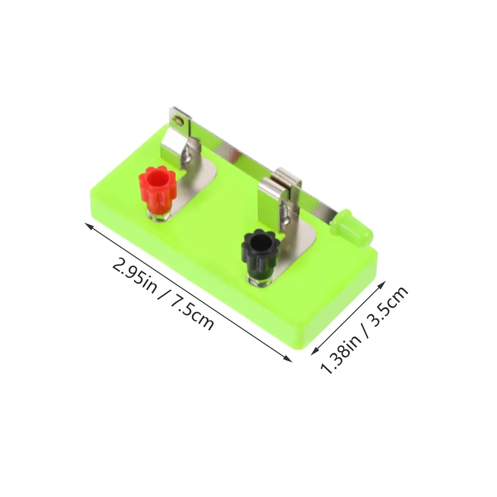 5Pcs Spst Single Pole Single Throw Switch Copper Contacts Physics Classroom Circuit Demonstration Tool for Electricity