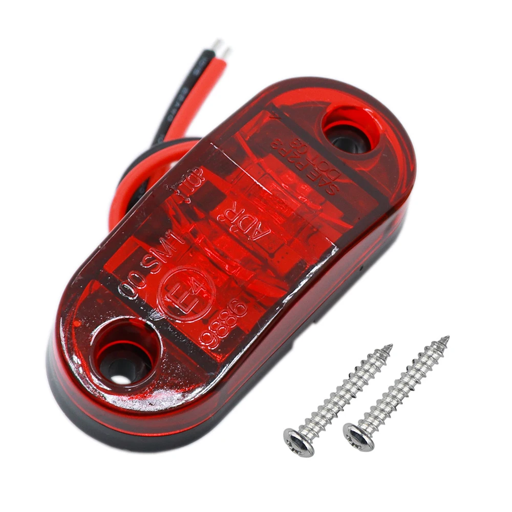 ضوء مؤشر جانبي للتخليص ، مقطورة ، شاحنة ، قافلة ، أضواء إشارة ، أضواء انعطاف ، أحمر ، أبيض ، أخضر ، أزرق ، أصفر ، 1 ، 10-30 فولت #3