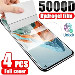 Xiaomi 13 12 12T 11 11T Pro 11 용 4PCS 하이드로 겔 필름 Xiaomi 11 10 Lite 11 Lite 5G NE 용 울트라 스크린 프로텍터 젤 보호