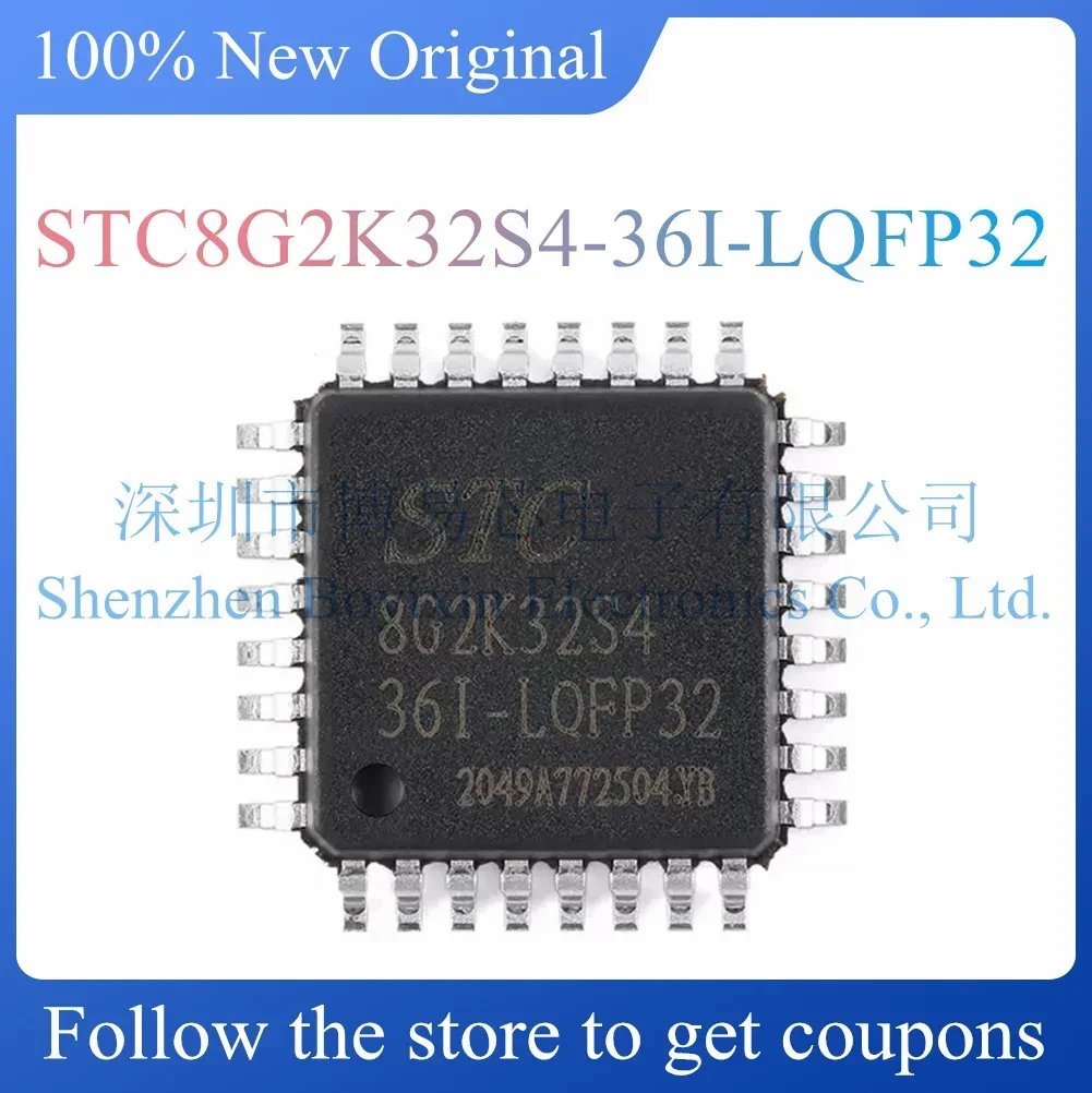 

NEW STC8G2K32S4-36I-LQFP32 Original Product LQFP-32