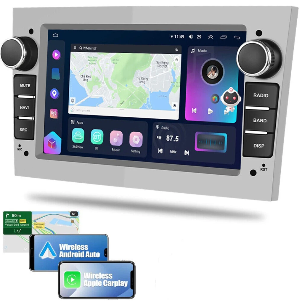 

Smart Car Radio With CANBUS Included For Seamless Integration Built-in G-PS Receiver Built-in WI-FI