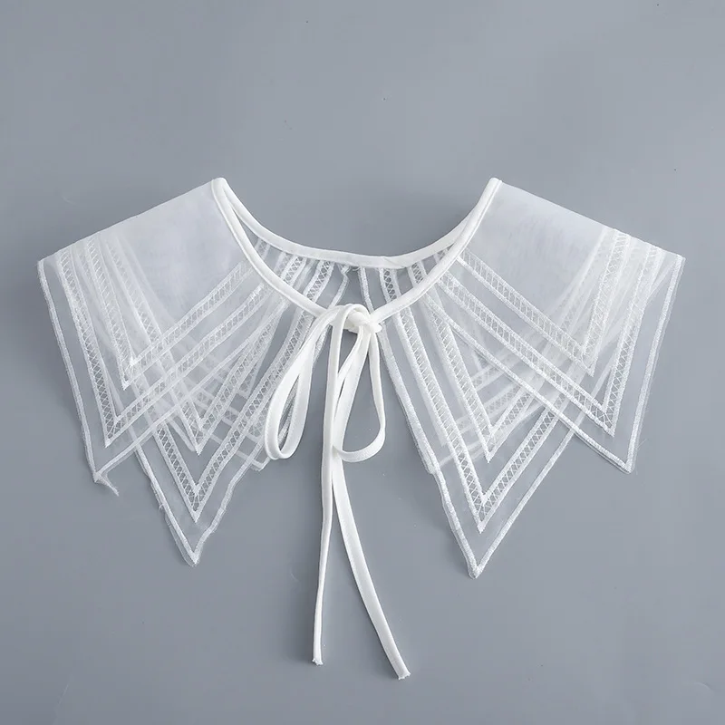 

Girls Fake Collar Shoulder Wraps Shawl Removable Blouse Tops Shirt Detachable Collar Neckwear False Collar Clothing Accessory