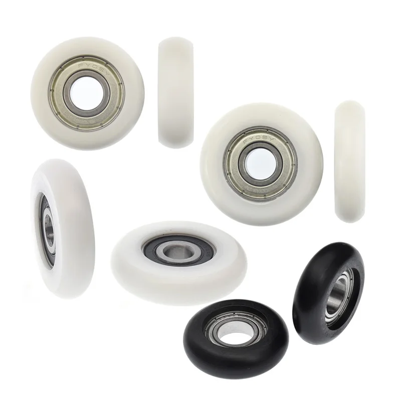 [Rd10] 6000/6900/62800/62900 Ball Bearing Coated with POM PA Plastic Round Type All Kinds Pulley Wheel for Machine DIY Furniture