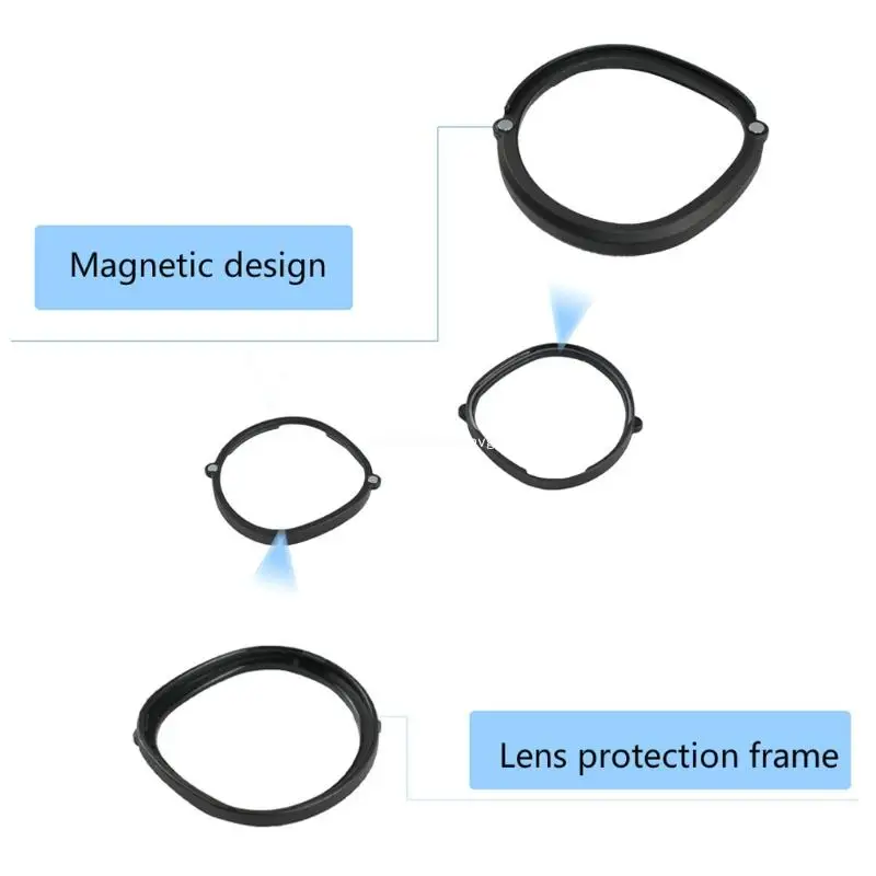 Anti-Blue Lens Frame Quick Disassemble Lens for Protection for Quest 2 Glasses Suitable for Long-term Immersion