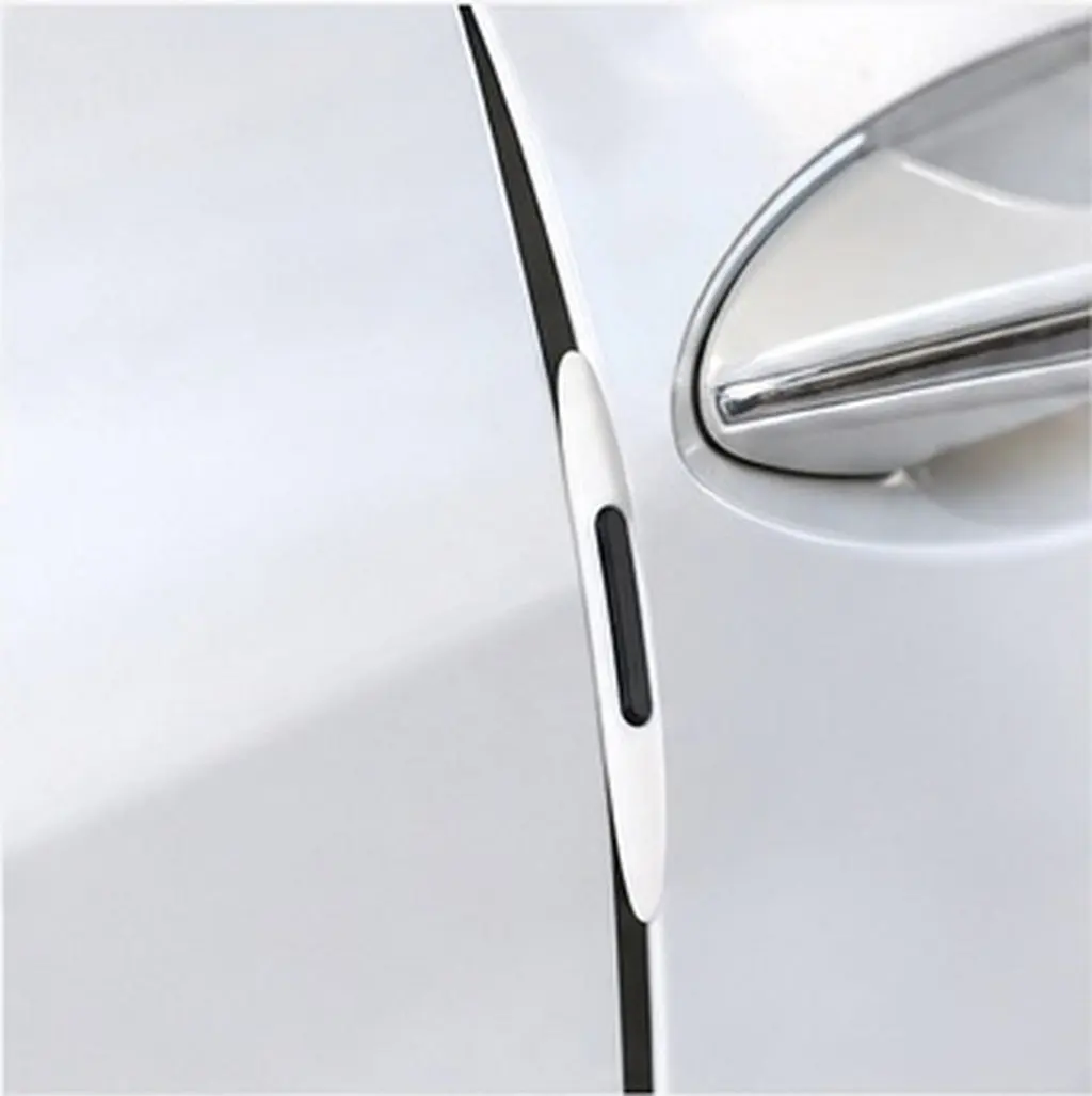 2Pcs Car Door Guards Silicone Anti Collision Bumper Protector Scratch Proof Body Edge Protector Flexible Durable