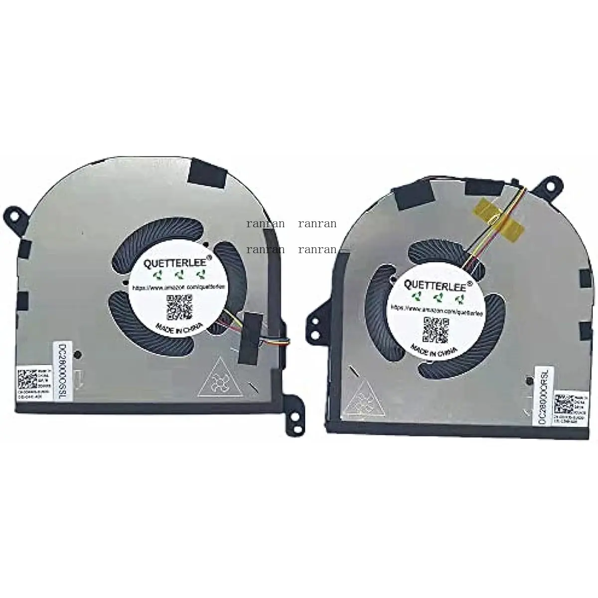 

Replacement New Laptop CPU+GPU Cooling Fan for Dell XPS 2020 Year 15 9500 9510 Precision 5550 Series Fan