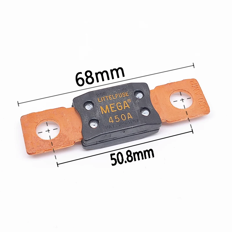 Littelfuse MEGA/298 Series Bolt-on Blade Fuse 400A 450A 500A 32V 0298400 .ZXH 0298450 .ZXH 0298500 .ZXH فتيل تلقائي عالي التيار #2