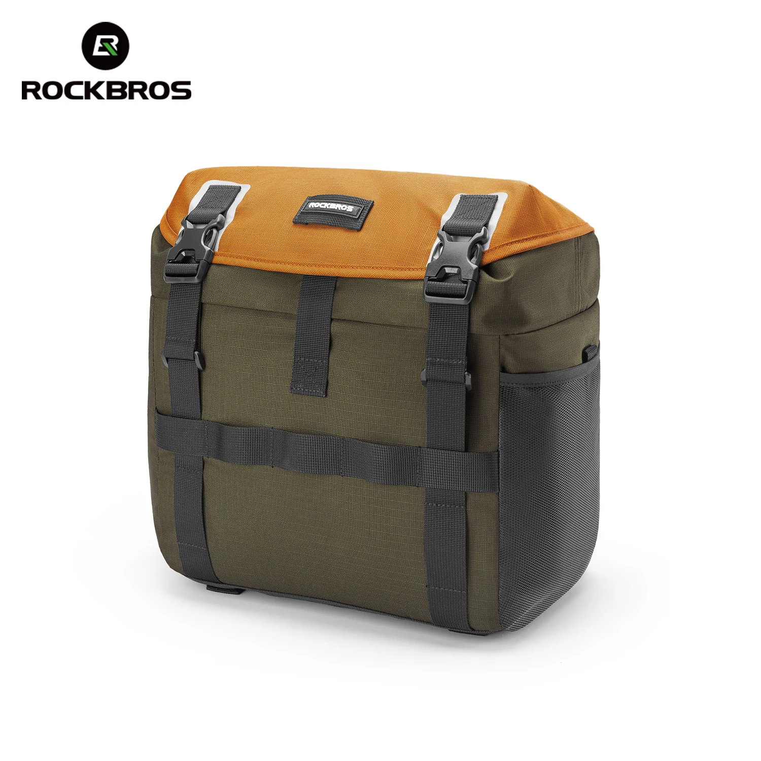 

ROCKBROS Bicycle Front Bag 24L Large Capacity Bike Handlebar Bag Waterproof Portable Shoulder Bag Fits MTB Road Folding Bike