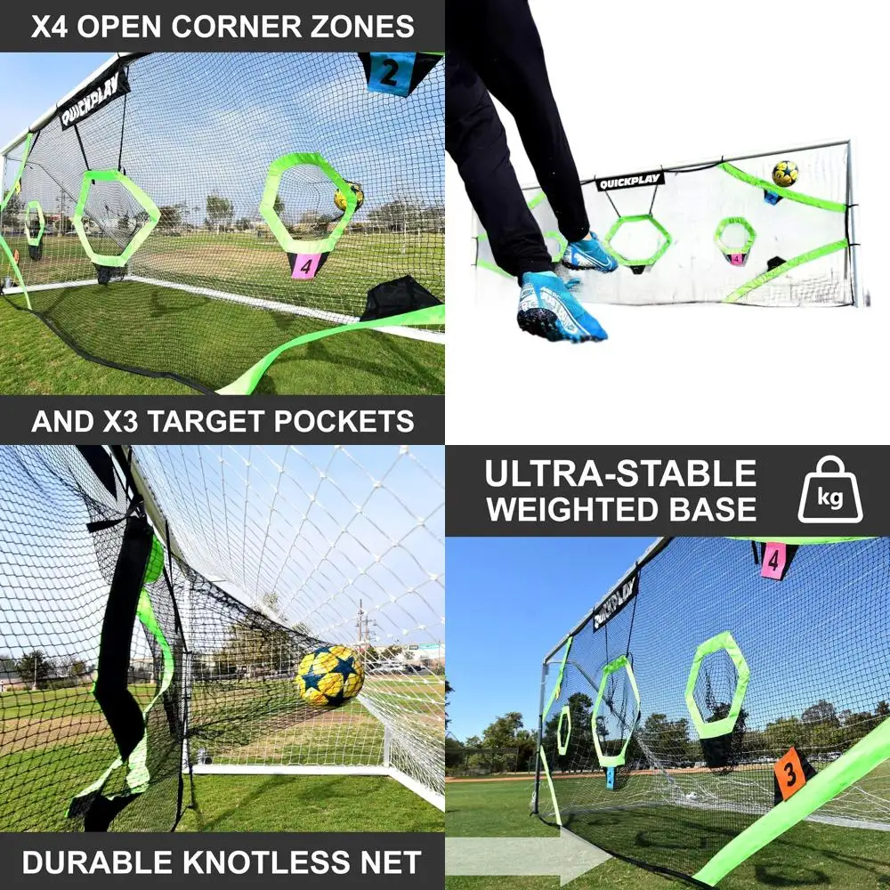 

Футбольные ворота с 7 мишенями для точности бросков - прочное тренировочное оборудование для двора или поля