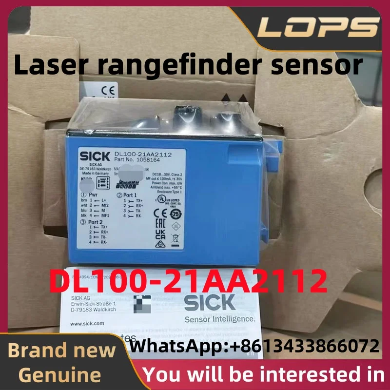 DL100-21AA2112 Brand new original SICK Laser rangefinder sensor, large quantity in stock, welcome to consult