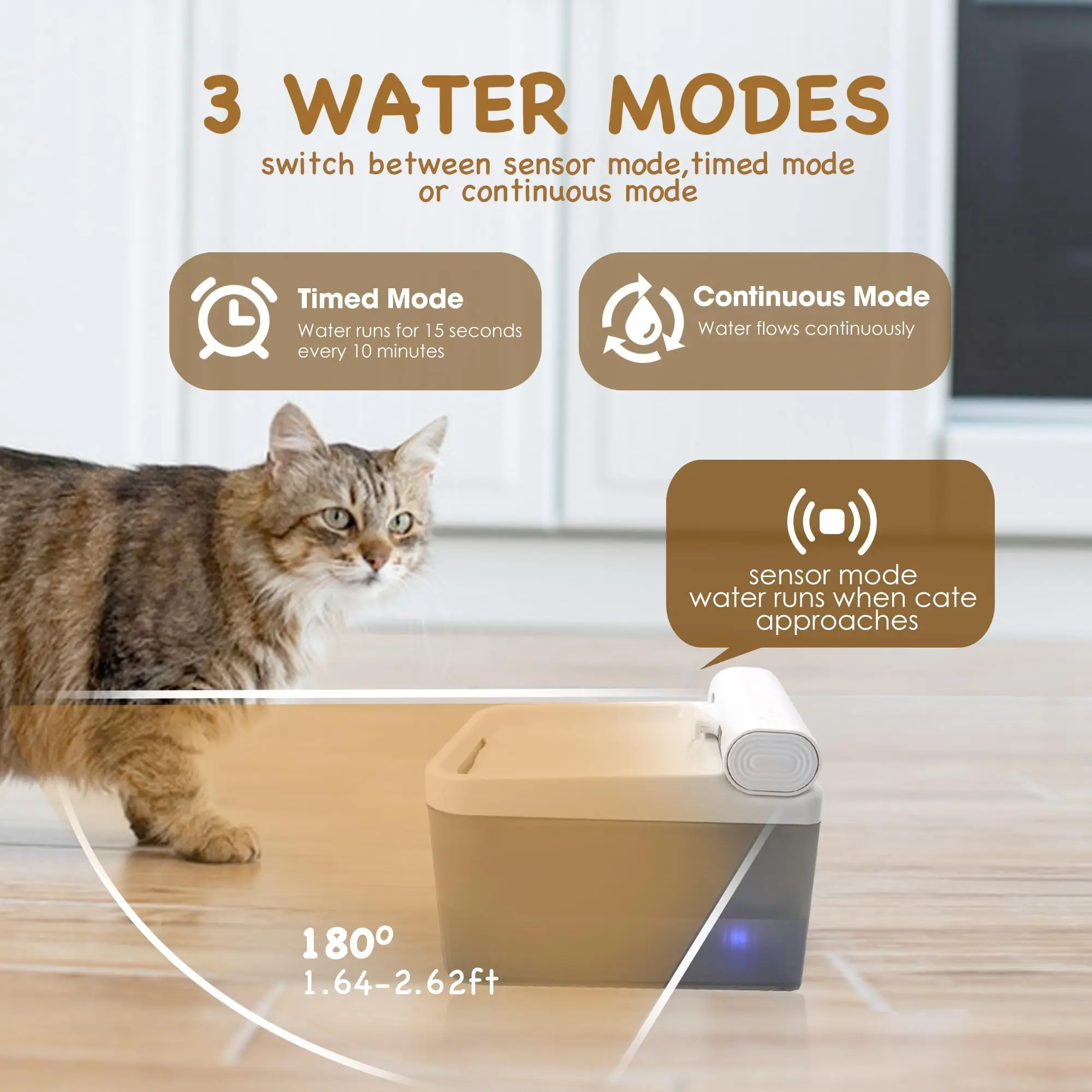 NEW Wireless Pet Water Fountain 4L Automatic Dog Water Dispenser Battery Fountain Bowl for Cats Indoor with Cat Fountain Filters