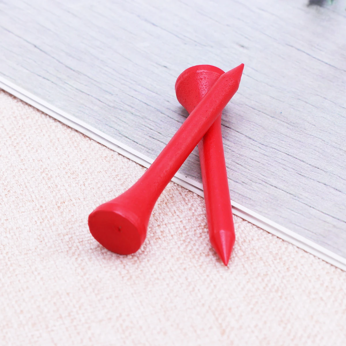 

100PCS Golf Tees Wood Material Durable Protective Lightweight Practical Outdoor Driving Range Environmental Safety