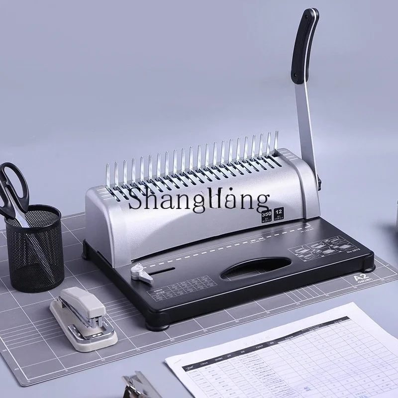 CLL Aperture Binding Machine Comb Aperture Clamp File Tender Document Punching Machine