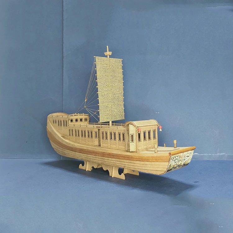 

1/60 Ship Model Paper Model Water Transport Official Ship DIY Simulation Chinese Sailing Model Kit Gift Collection Model Toy