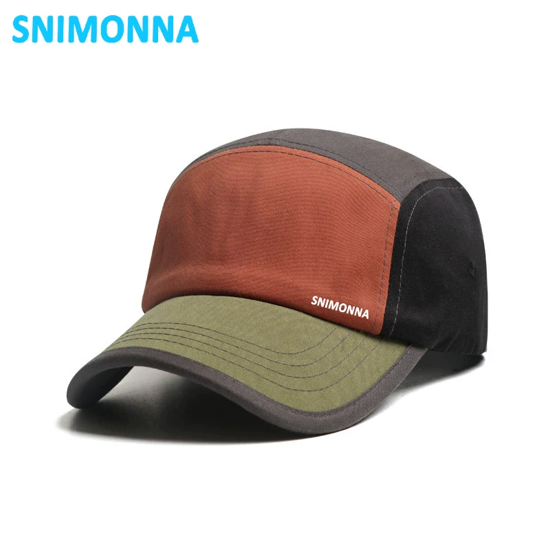 Fishing New Outdoor Sport Retro Multicolor Patchwork Baseball Cap Men's and Women's Outdoor Casual 5-Panel Hat Wholesale