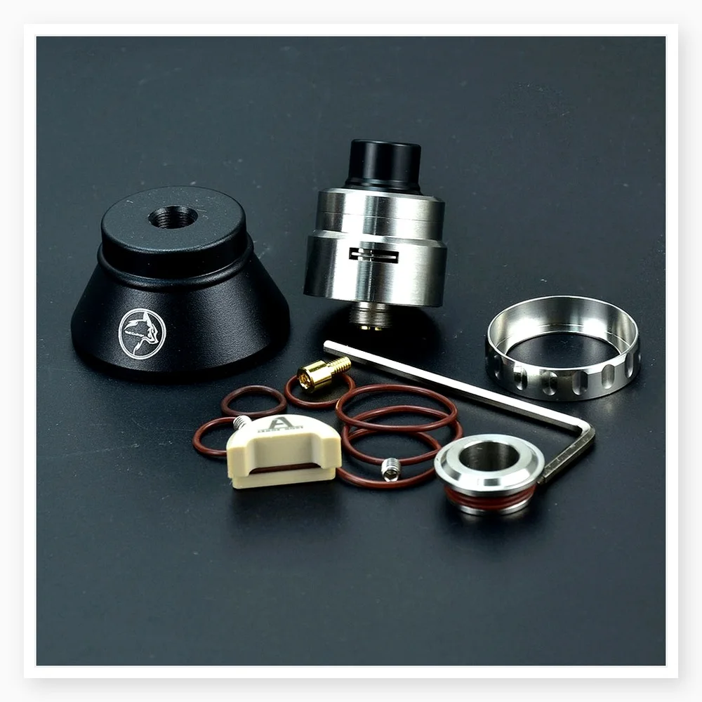 Wolfcoolvap Armor 1.0 RDA 22mm Rebuildable Single Coil Atomizer for 510 BF Squonk Mod - Stainless Steel Vape Tank