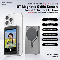 Smartphone Magnetic Monitor Screen Projector Phone Rear Camera Vlog Selfie for Live Stream Video Recording for Android iPhone