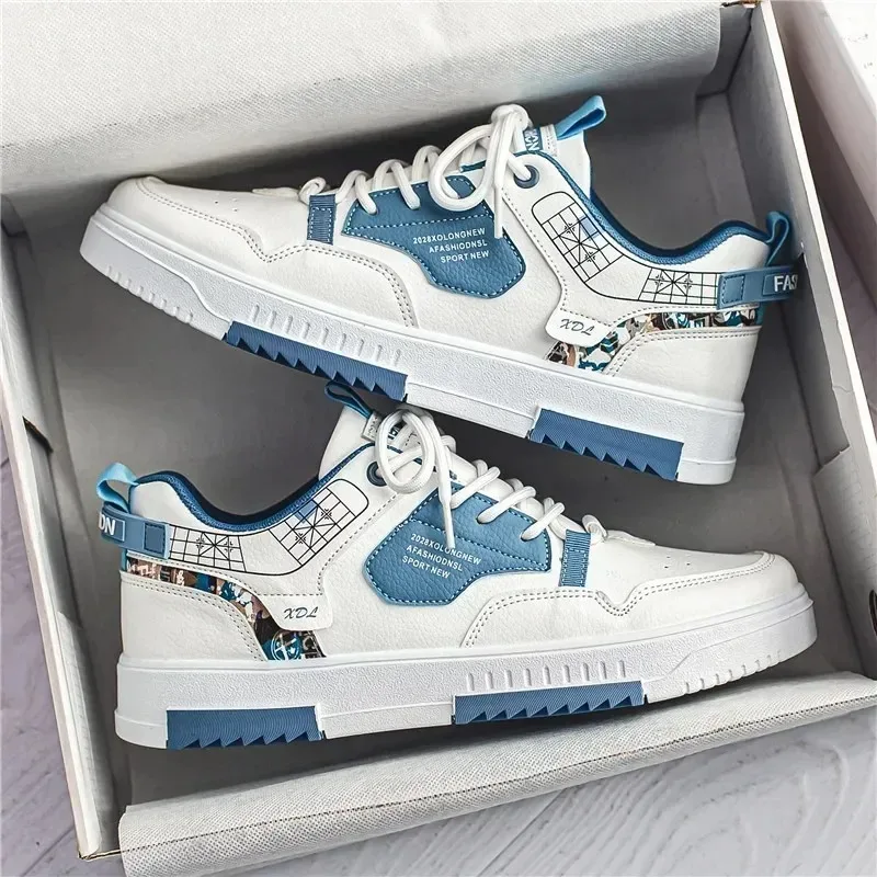 

2025 Fashion Men Casual Platform Sneakes LaceUp Trainers Student Sneakes Mens Vulcanized Shoes Tennis Sneakers