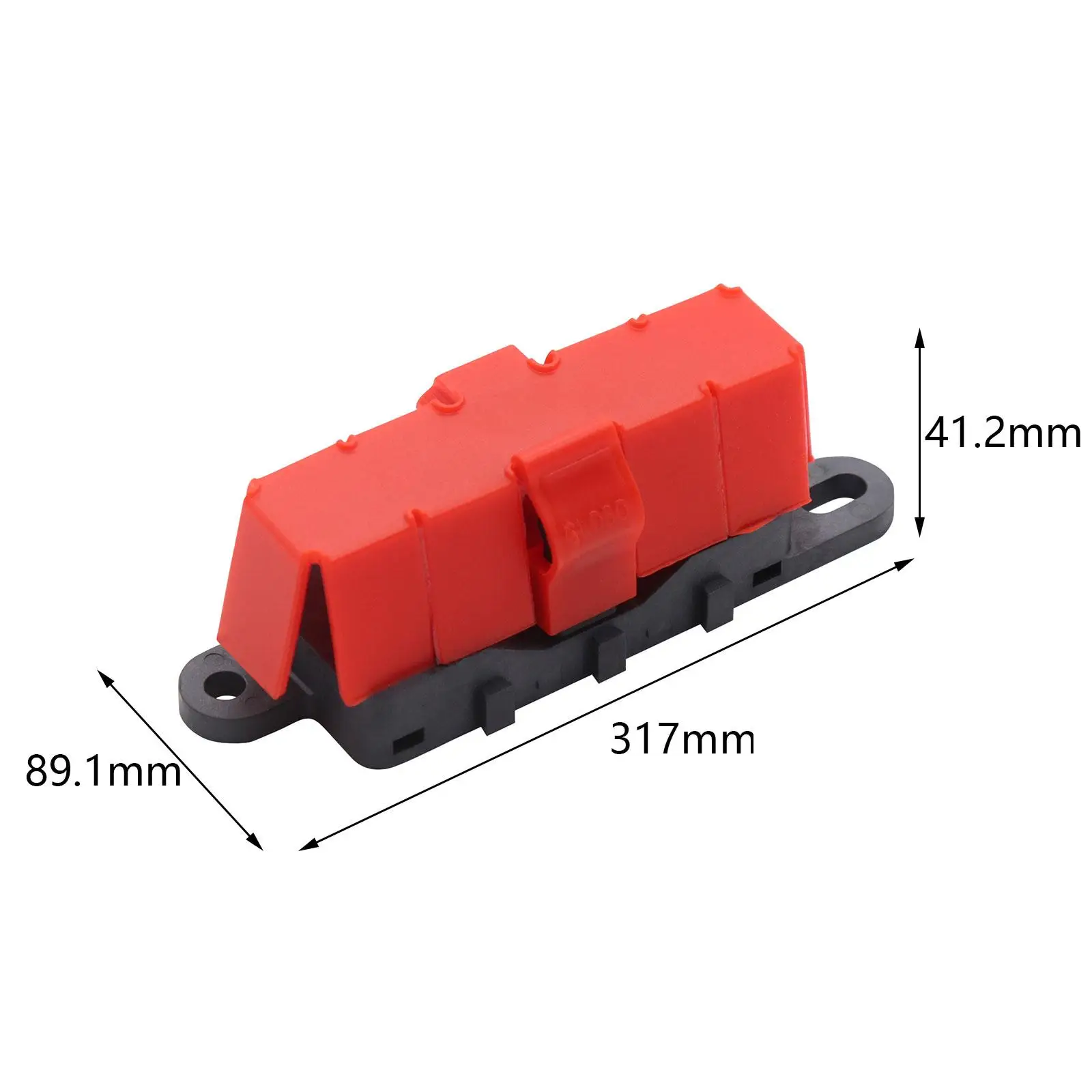 

Auto Fuse Holder 500A M8 Studs Screw on Fuse Box with Stainless Steel Double Bolts for RV Truck Marine Boat