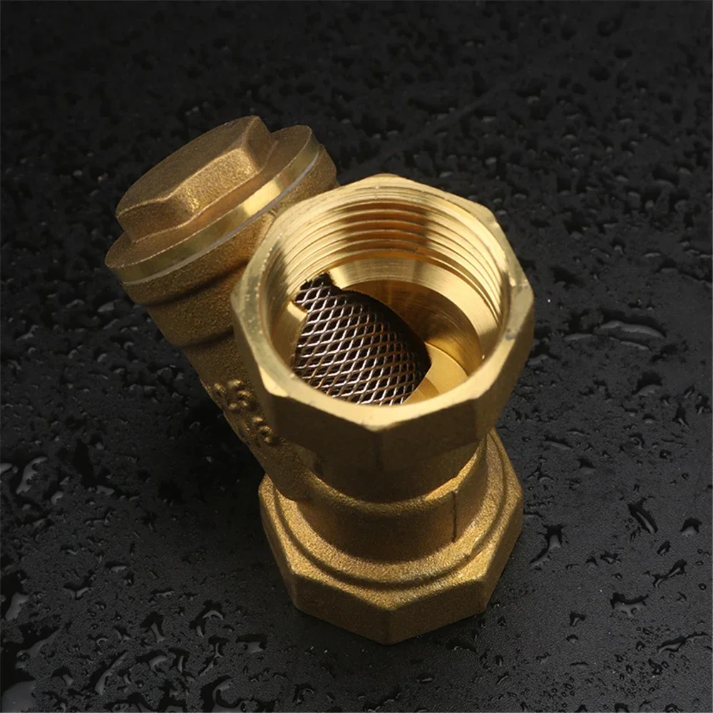 Y-shaped Brass Filter Thickened Pressurized Water Purification Heating Pipe Central Air Conditioning Filter Tennis Valve