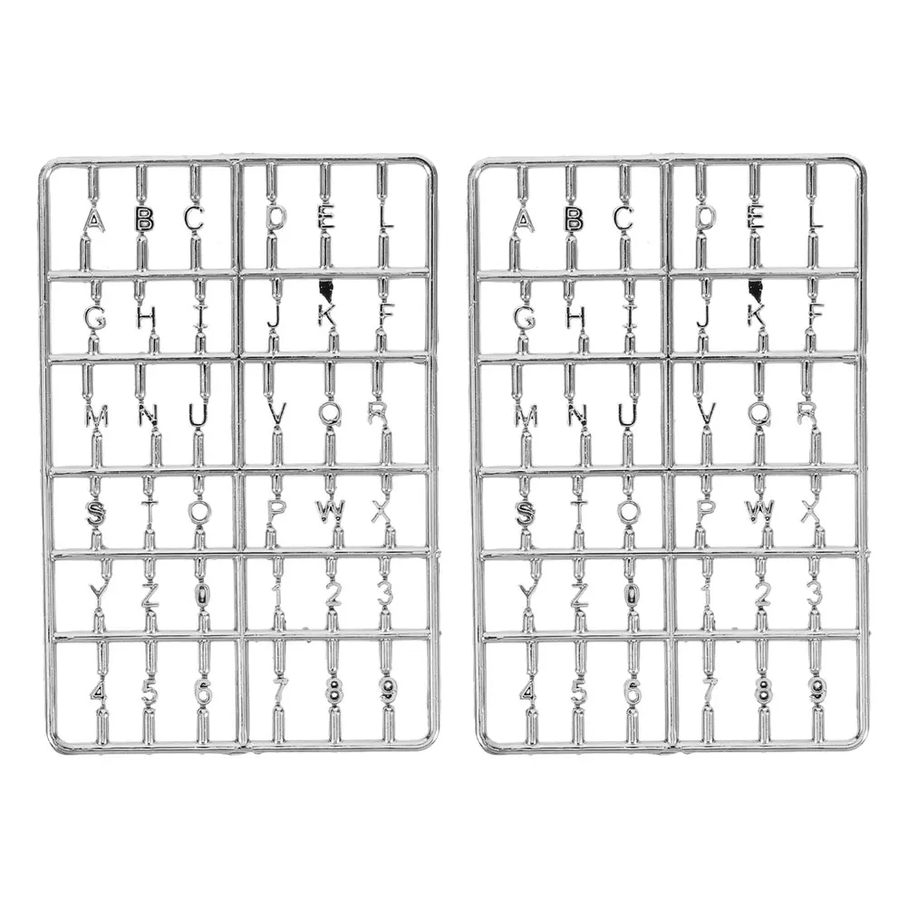 

2 Pcs House Numbers Mini Accessory Door Letters Accessories Decor Plastic Decorative