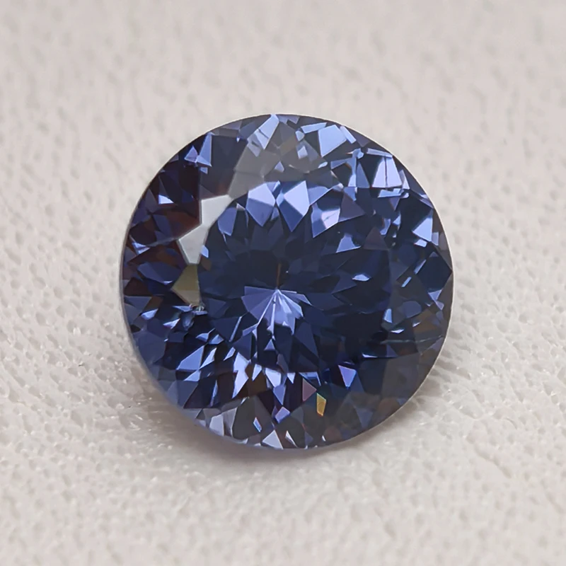 New Tanzanite Round 100 Faceted Cut Cubic Zirconia Lab Zircon CZ 4K Cutting 5A+ Quality for Jewelry Making