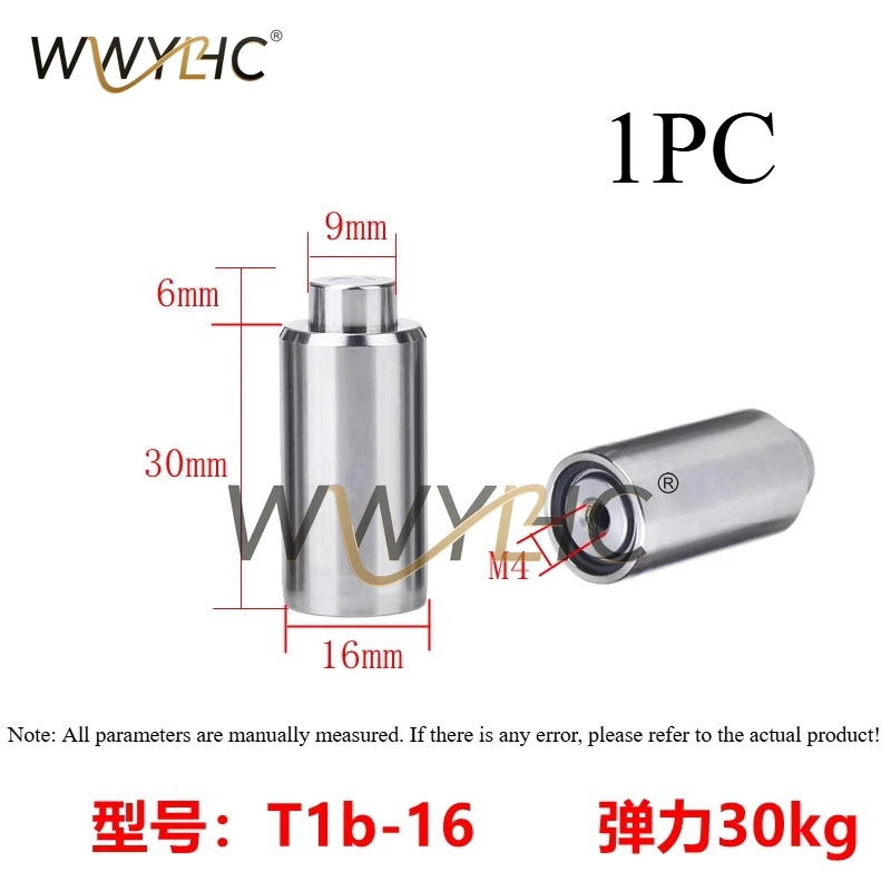 1PC T1B Type High Precision Mold Elastic Ejector O‑ring Top Mold Component