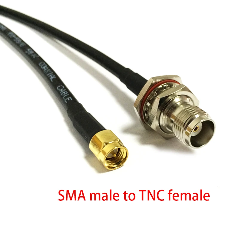 

New Modem Coaxial Cable SMA Male Plug Switch TNC Female Jack Bulkhead Connector RG58 Pigtail Adapter 50CM 20"