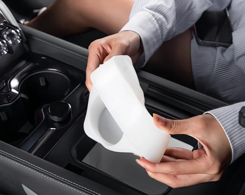 Car Central Control Refrigerator Partition Silicone Pad Fit for BYD Leopard 5 2025 Smart Driving Edition Car Upgrade Accessories