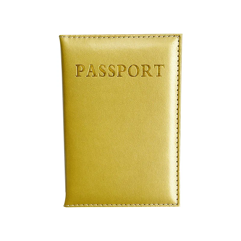 Soporte de cuero PU para pasaporte, funda impermeable para tarjeta de identificación, tarjeta de crédito, protección multifunción para documentos, suministros de almacenamiento