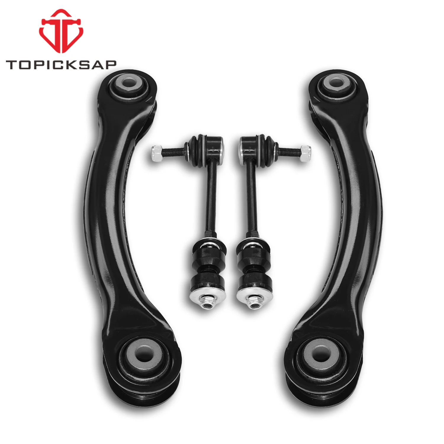 TOPICKSAP 4Pcs Rear Upper Control Arm Assembly Sway Bar Link Replacement Kit for Ford Escape 2013 2014 2015 2016 2017 2018