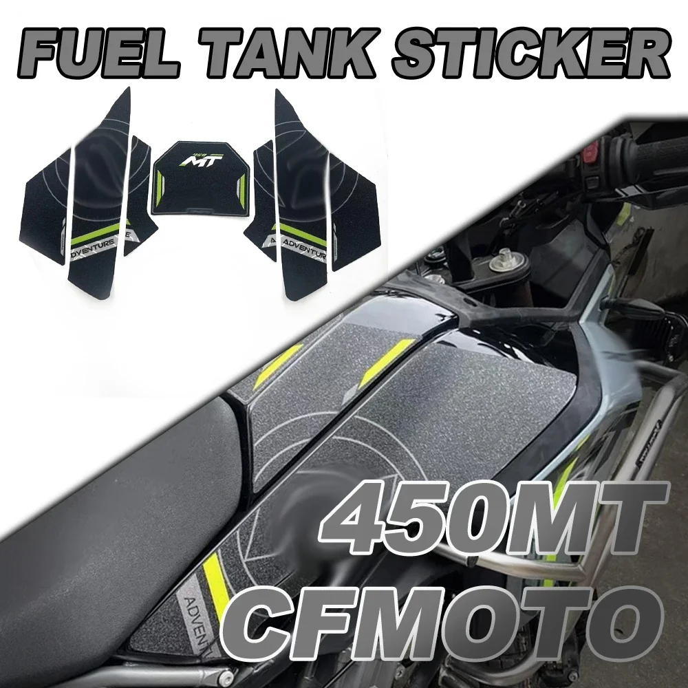 Motorcycle Anti Slip Fuel Oil Tank Pad Side Knee Grip Decal Protector Sticker Pads Stickers for CFMOTO 450MT 450 MT 2024