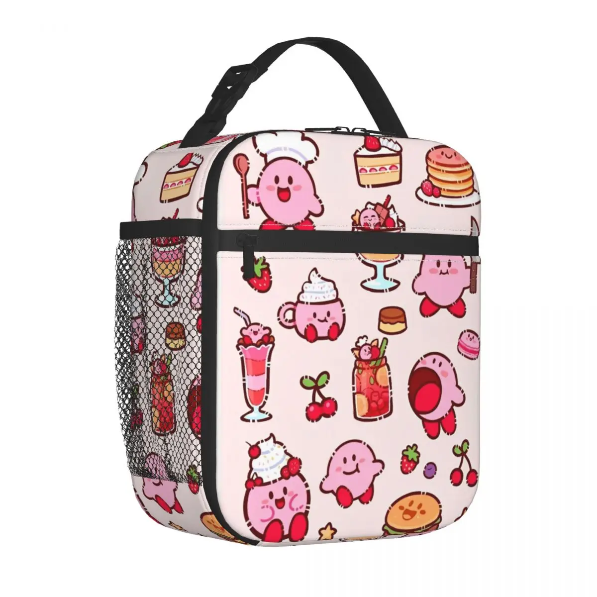 

Kawaii Kirbyys Not Mine Insulated Lunch Bag Thermal Bag Reusable Meal Container Leakproof Tote Lunch Box for Men Women Picnic