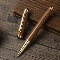 Best Wood Mb Rollerball Pen 0.5mm Blak Nib High Quality Luxury Gel Pens Stationery Office School Writing Smooth Unique Pen