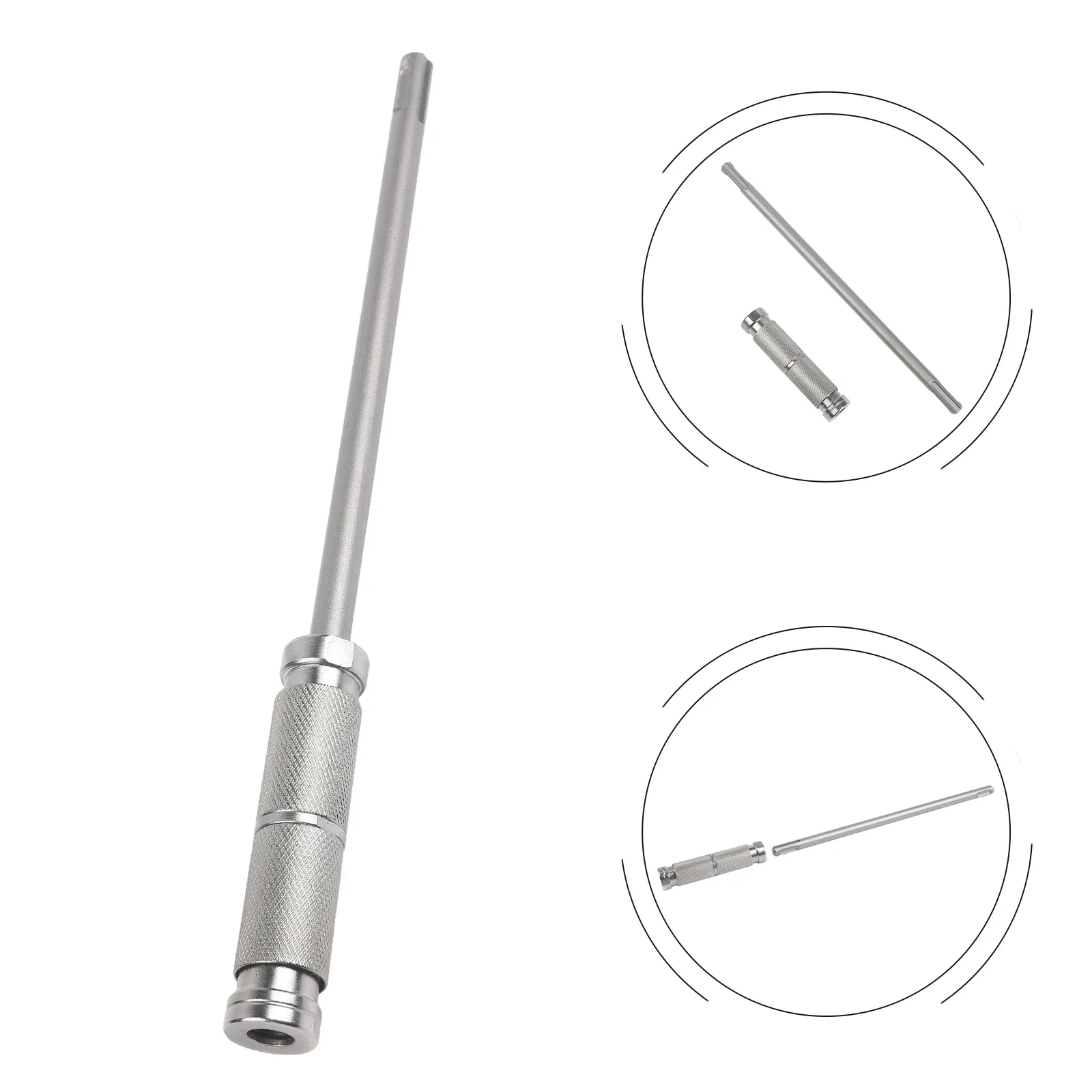 For SDS Plus Rotary Hammers Quick Release Adapter 26*1cm High Carbon Steel Construction Two Groove Round Shank