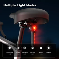 Bike Rear Light Photon Drop Warning Lamp Waterproof Rechargeable LED Bicycle Taillight MTB Road Bike Cycling Photondrop Light