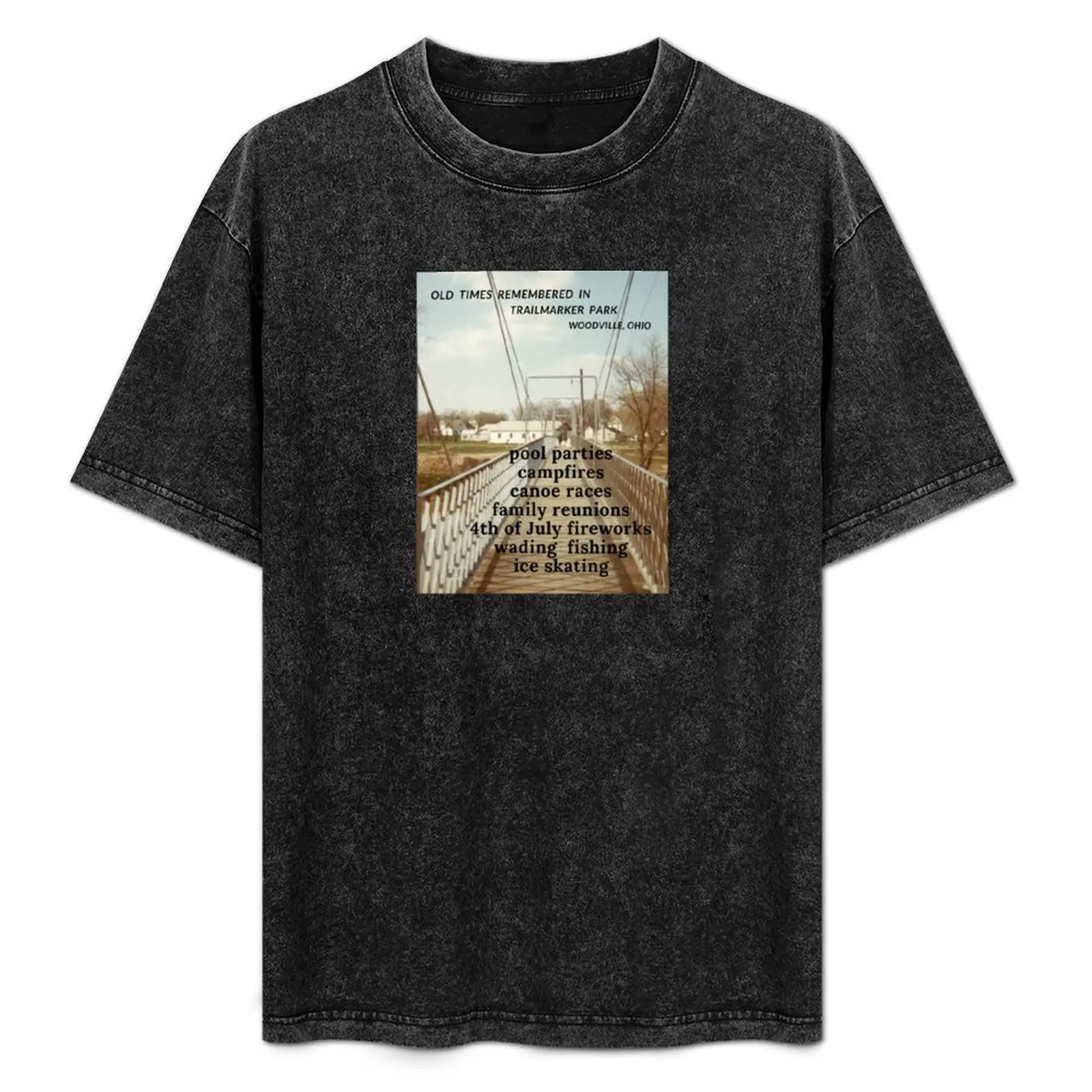 

Old times remembered in Woodville, Ohio T-Shirt Soft Touch Basic Cotton T-Shirt