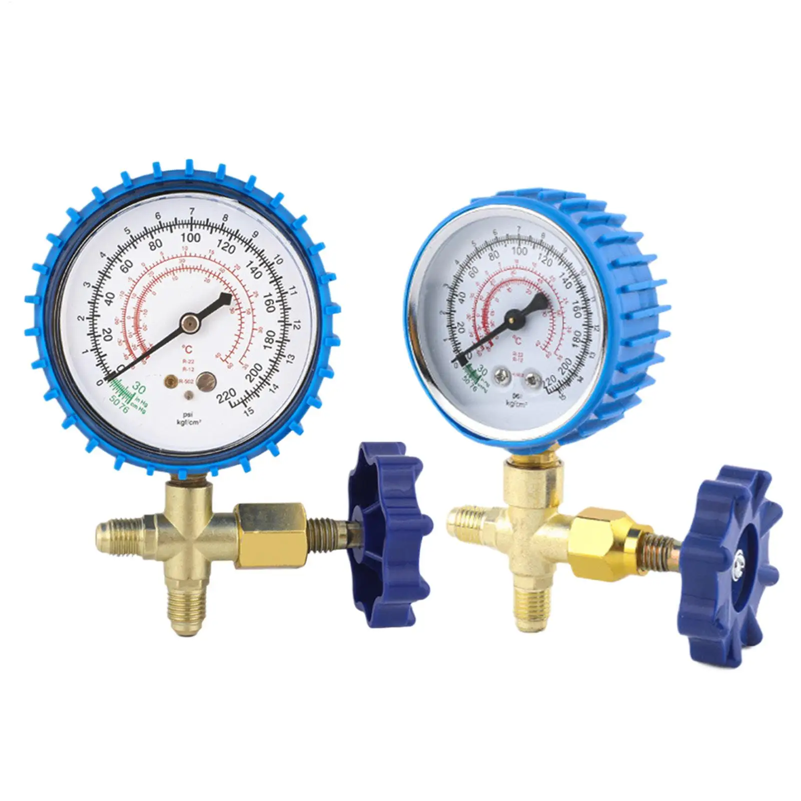

AC Manifold Gauge Thickened Leakproof Precision R22 R134 Refrigerant Filling Valve Air Conditioner Pressure Gauge